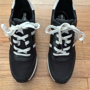 Michael Kors Black and White Lace-Up Sneakers